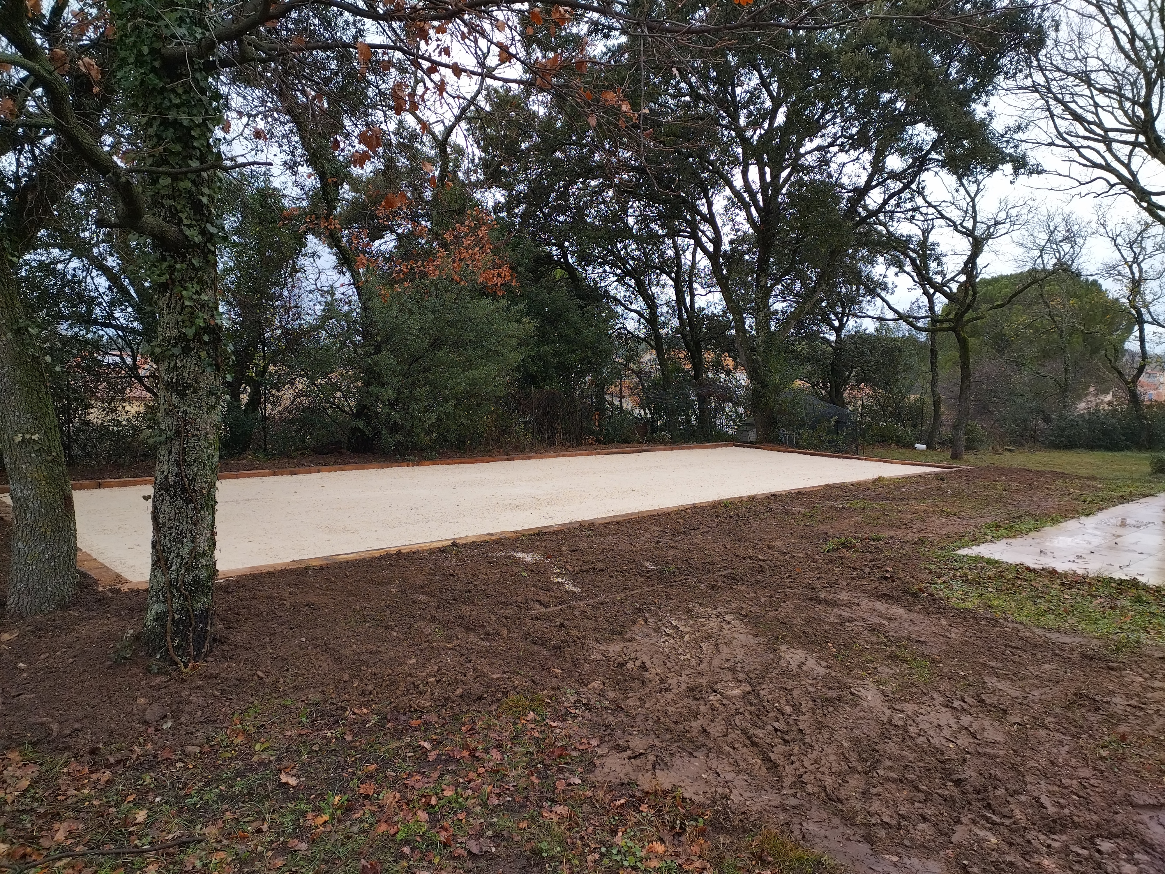 Création d’un terrain de pétanque